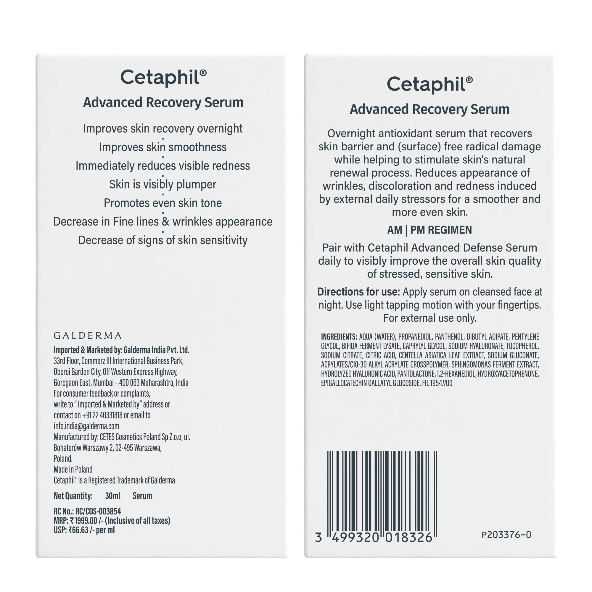 Cetaphil Advanced Recovery Serum 30ml - Image 4