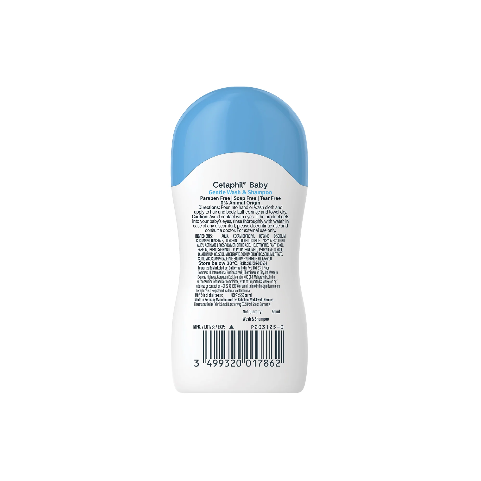 Cetaphil Baby Gentle Wash & Shampoo - 50 ml - Image 12