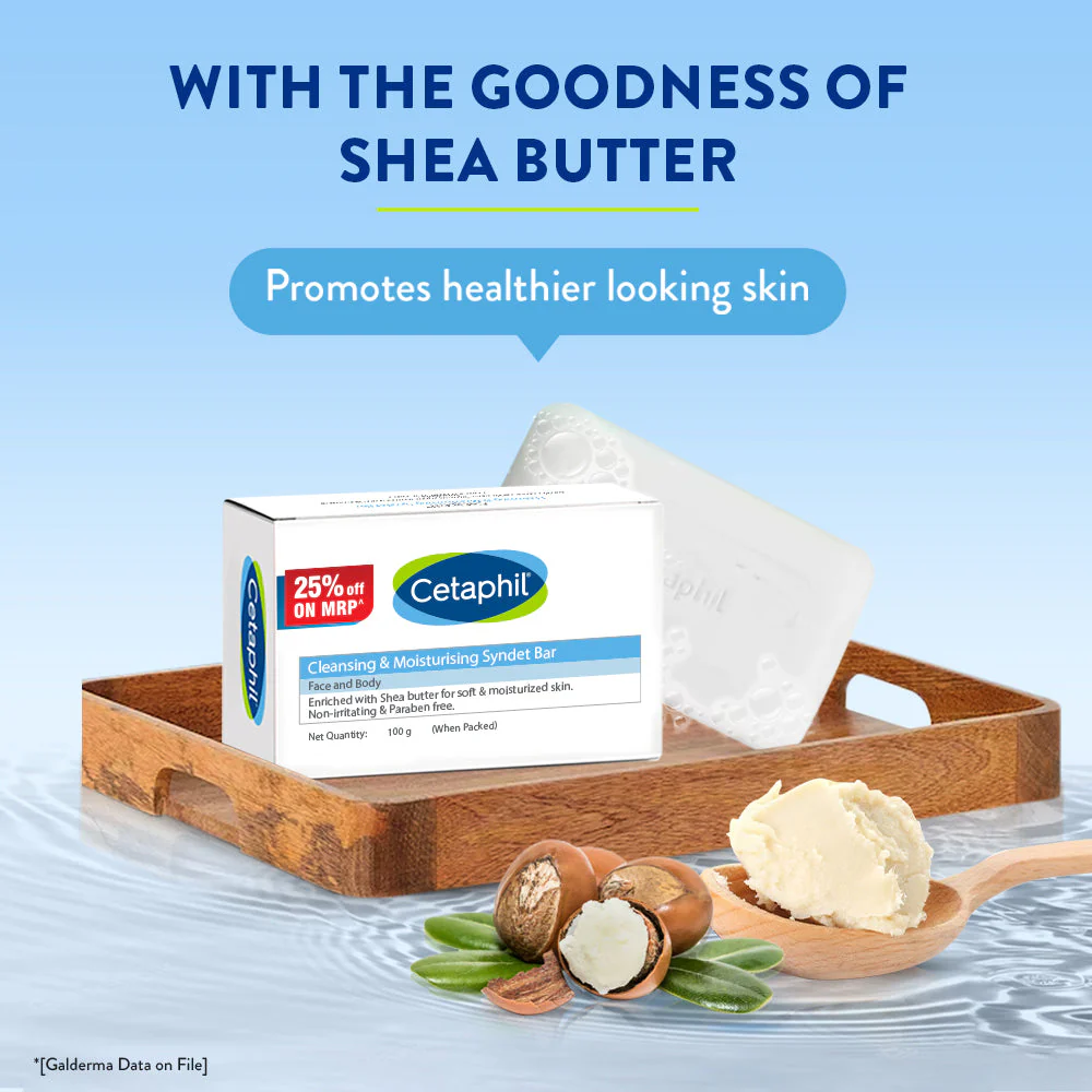 Cetaphil Cleansing Moisturizing Syndet Bar - (100gm) - Image 4