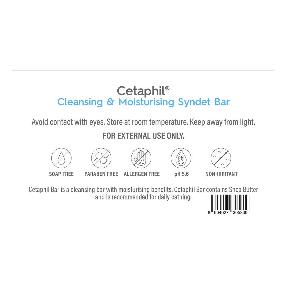Cetaphil Cleansing Moisturizing Syndet Bar - (4x100gm) - Image 7