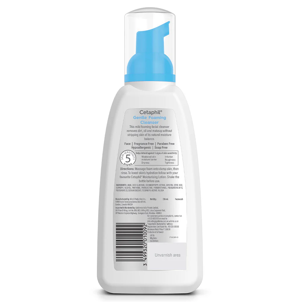 Cetaphil Gentle Foaming Cleanser for Dry to Normal Sensitive skin - Image 2