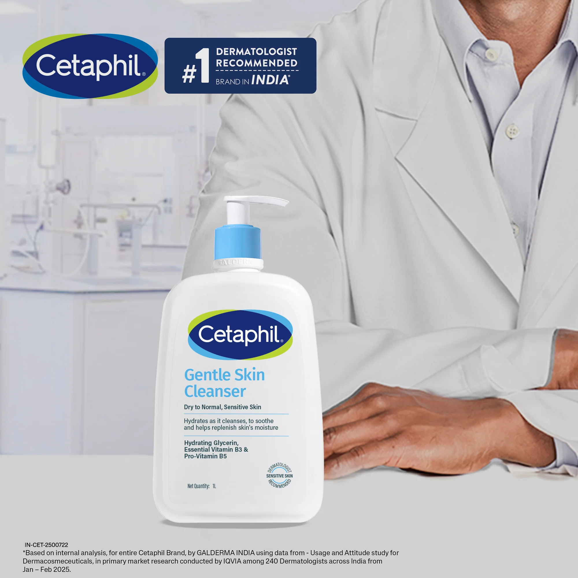 Cetaphil Gentle Skin Cleanser 1000 ML | Dermat recommended - Image 4
