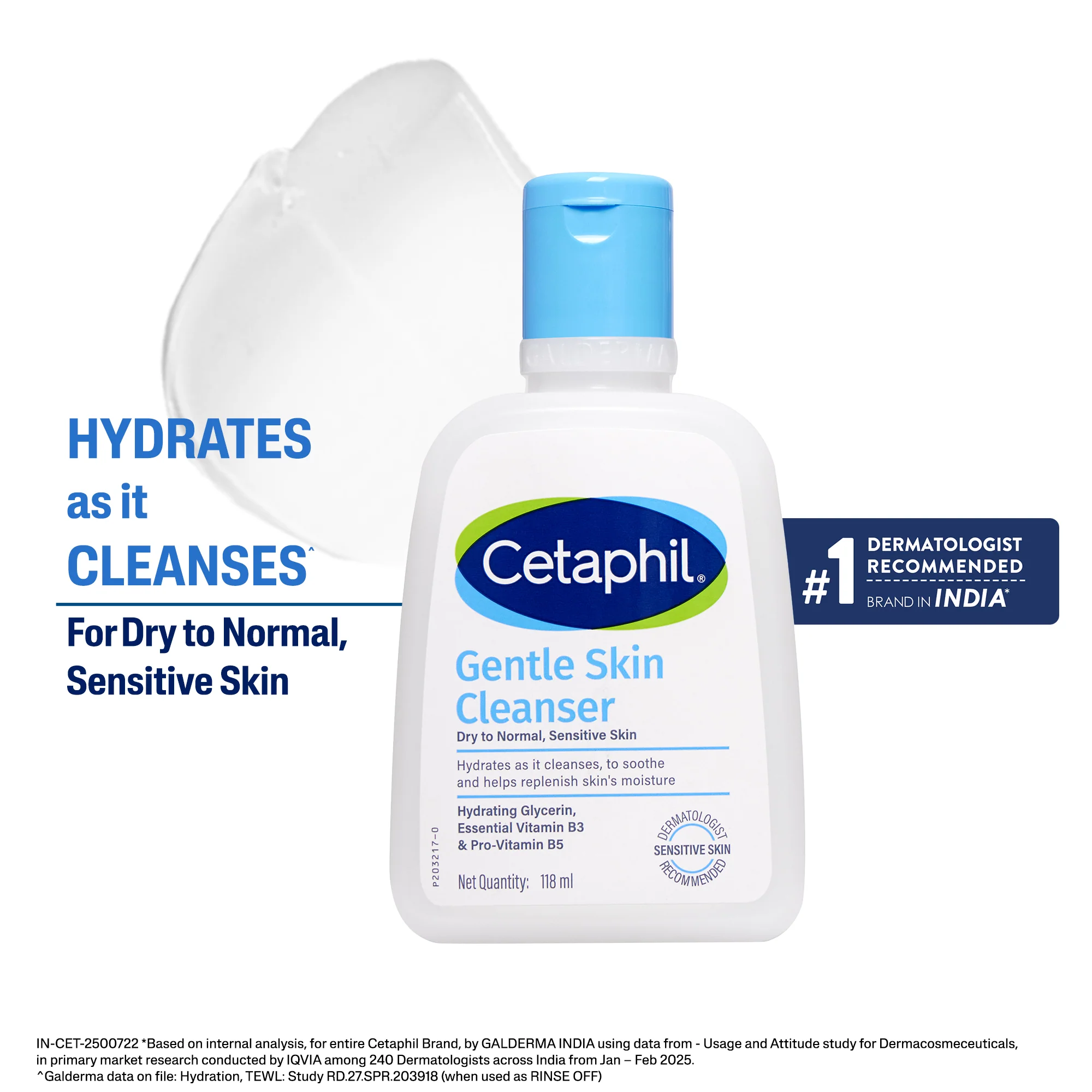 Cetaphil Gentle Skin Cleanser 118 ml | Dermat recommended - Image 3