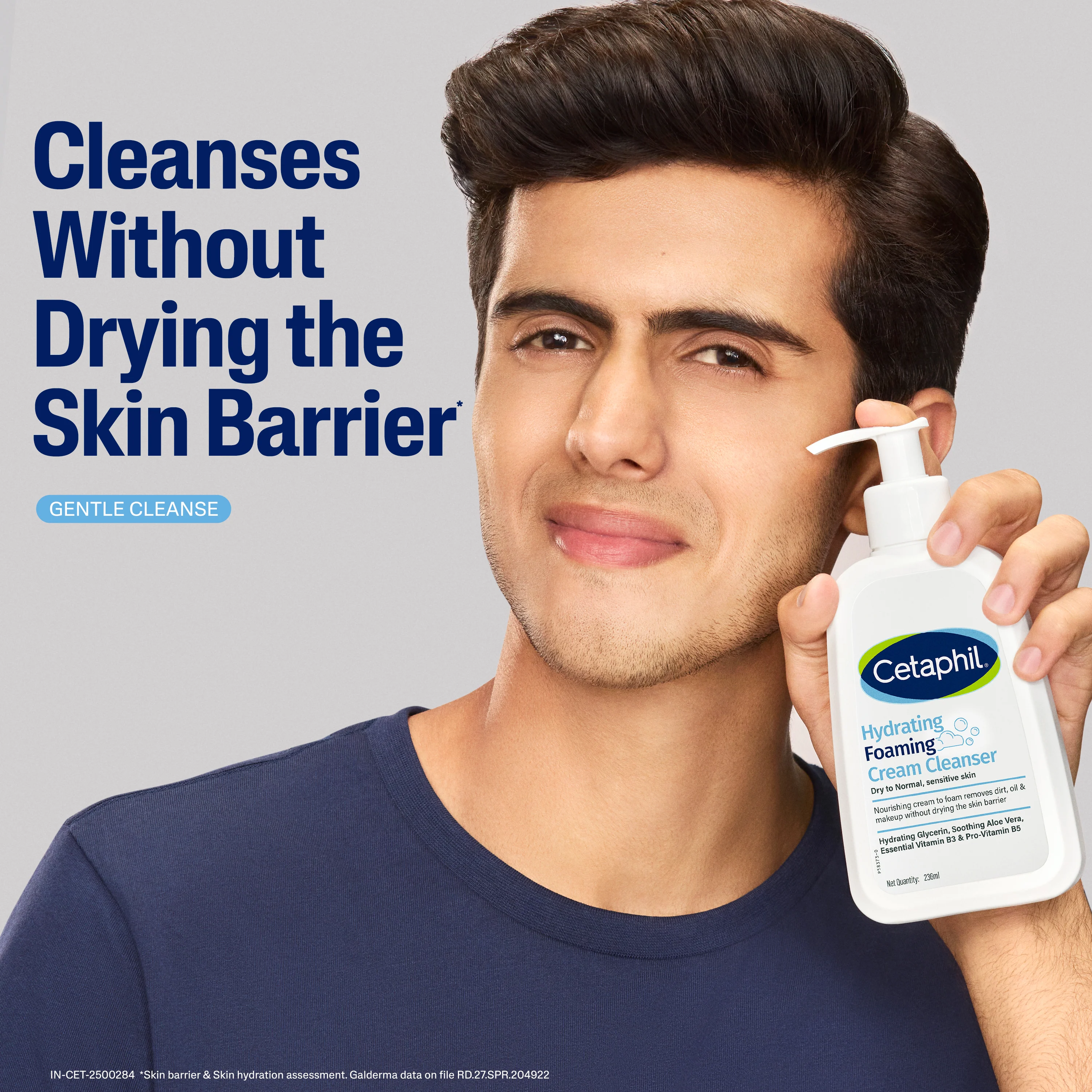 Cetaphil Hydrating Foaming Cream Cleanser 236 ml | Dermat Tested - Image 5