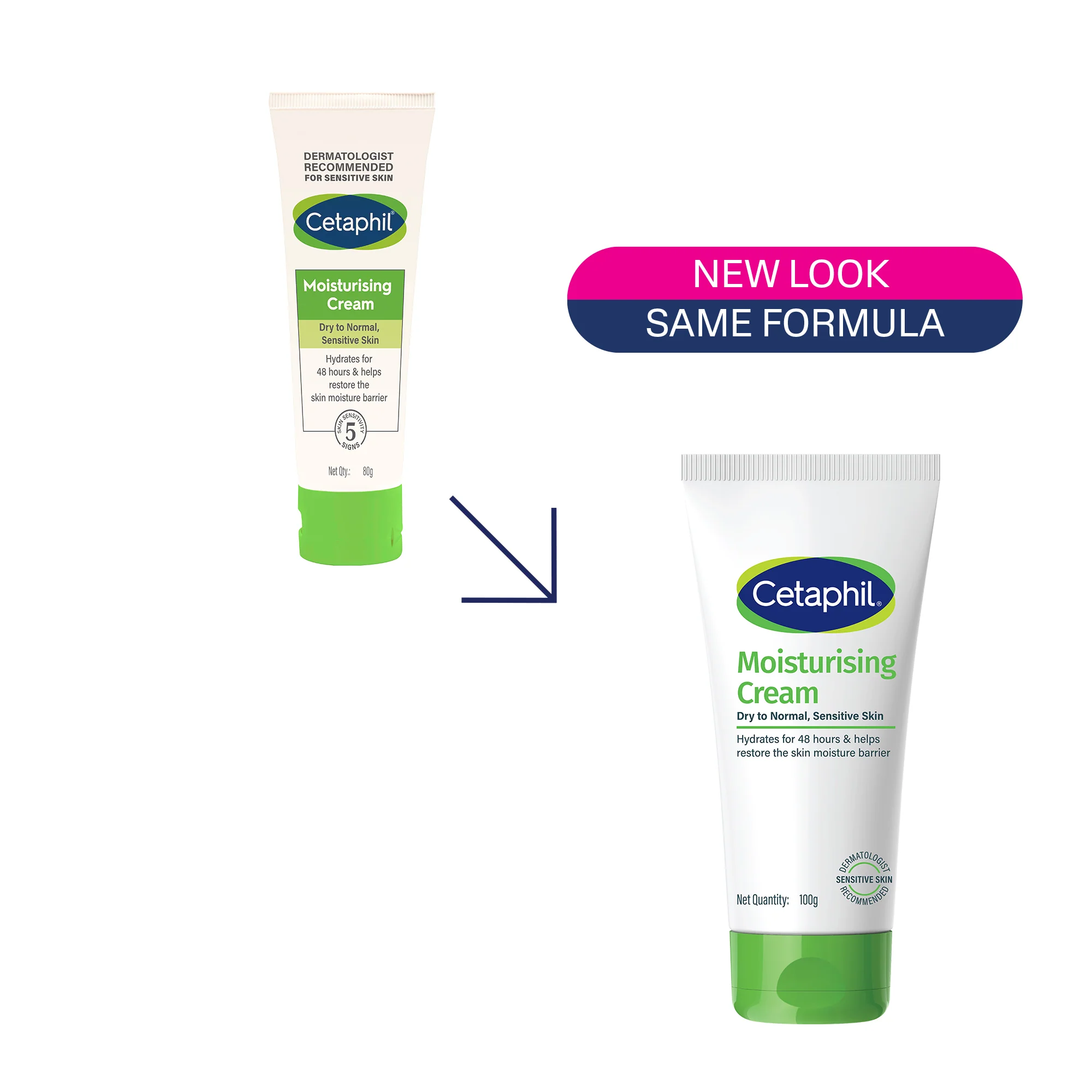 Cetaphil Moisturising Cream 100 g for dry to normal, sensitive skin - Image 3