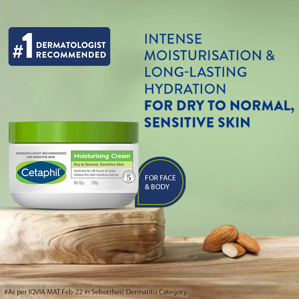 Cetaphil Moisturising Cream 250g for dry to normal, sensitive skin - Image 3
