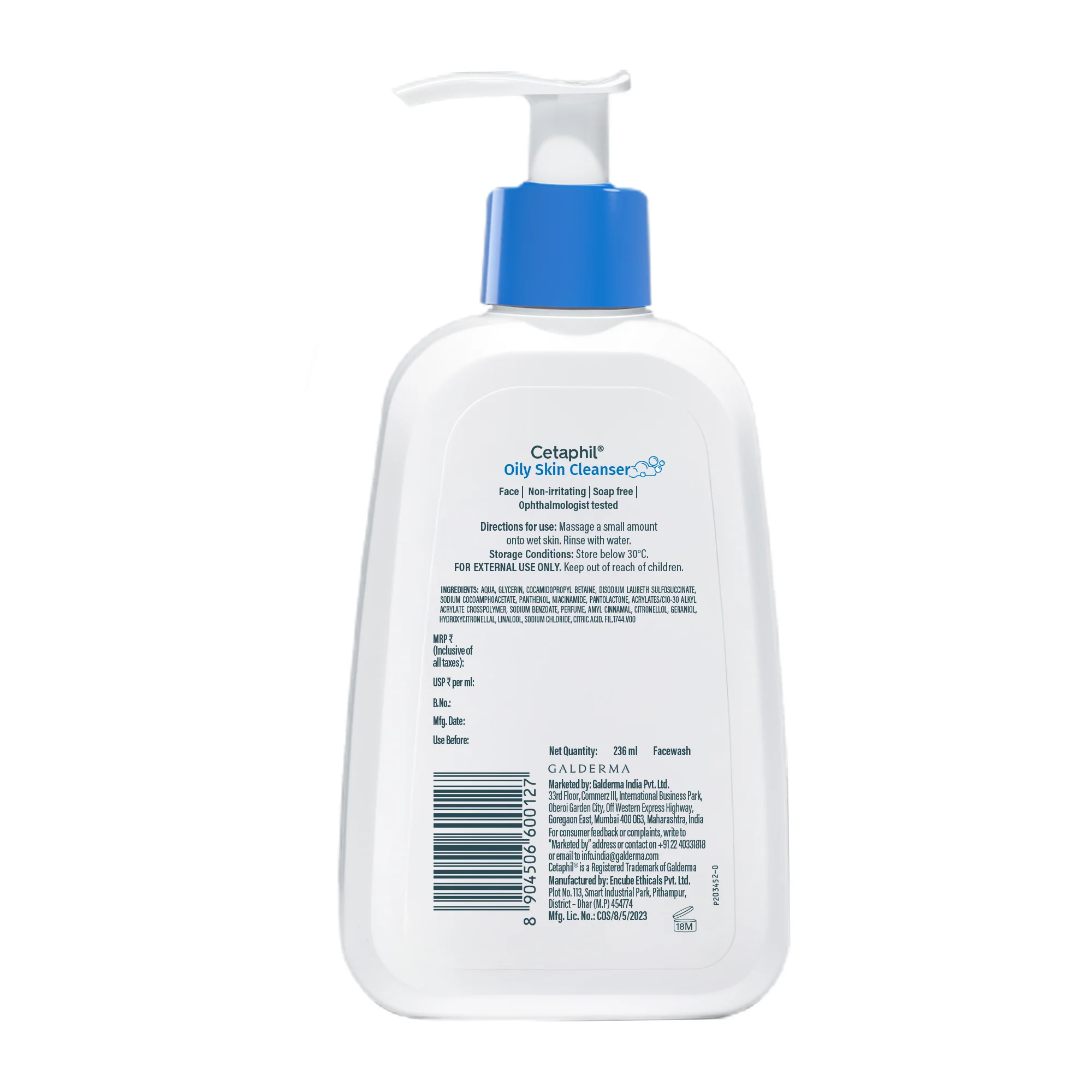 Cetaphil Oily Skin Cleanser 236 ml | Dermat Recommended - Image 13