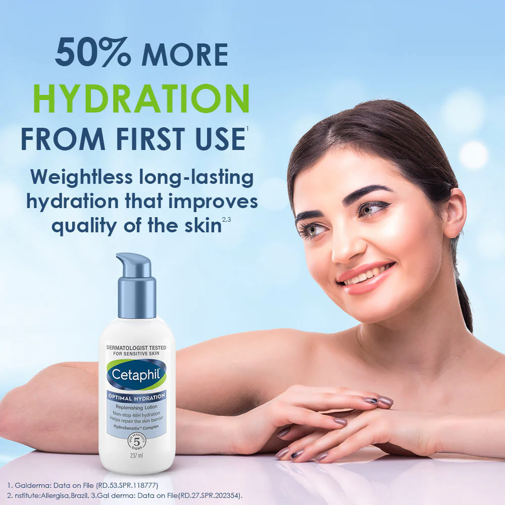 Cetaphil Optimal Hydration Replenishing Body Lotion 237ml - Image 5
