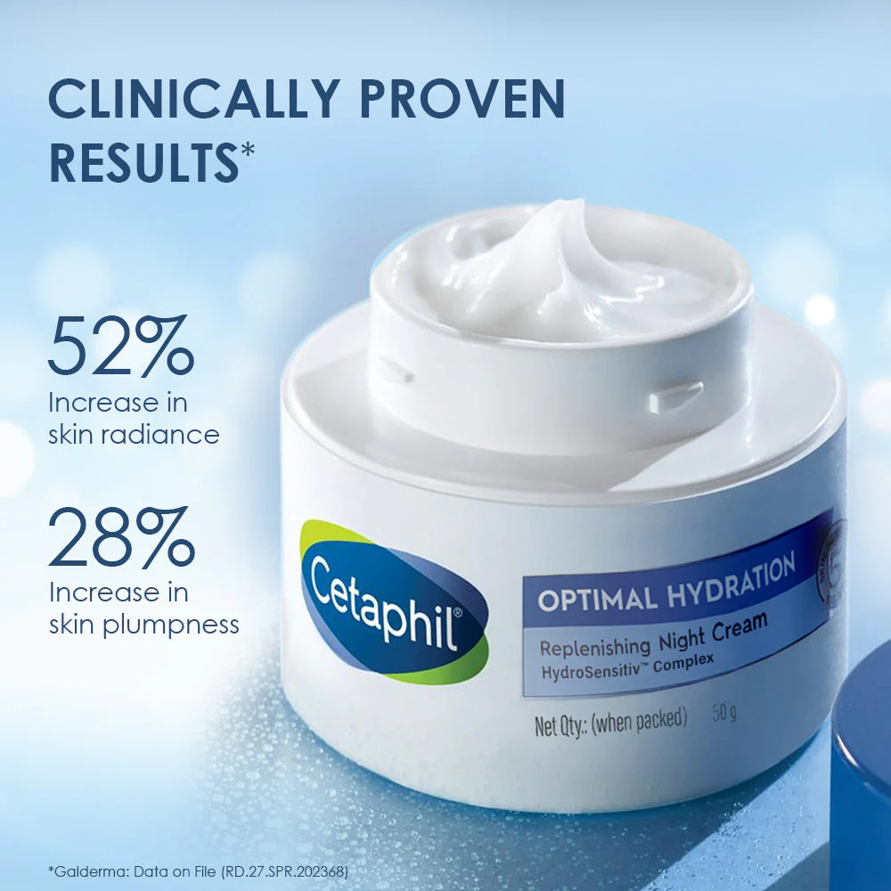 Cetaphil Optimal Hydration Replenishing Night Cream 50g - Image 6