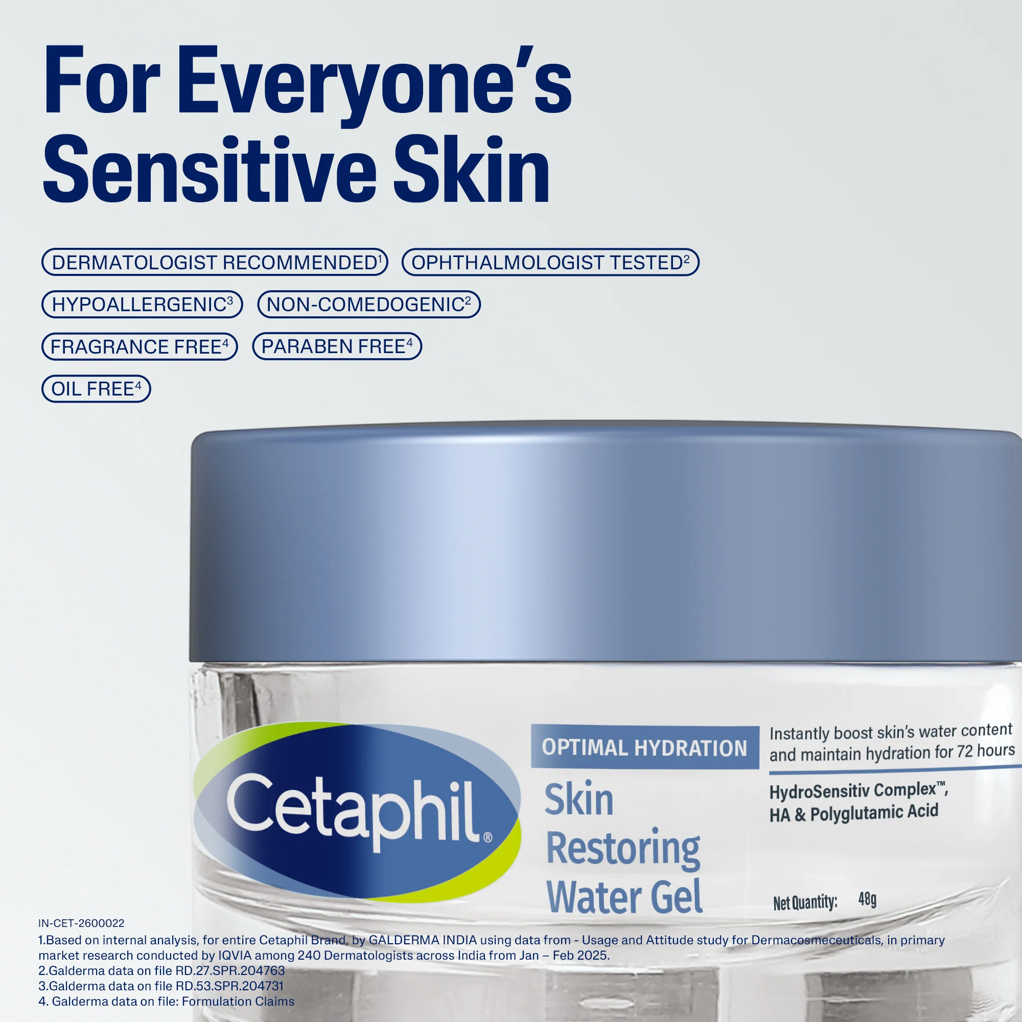Cetaphil Optimal Hydration Restoring Water Gel 48 g - Image 4