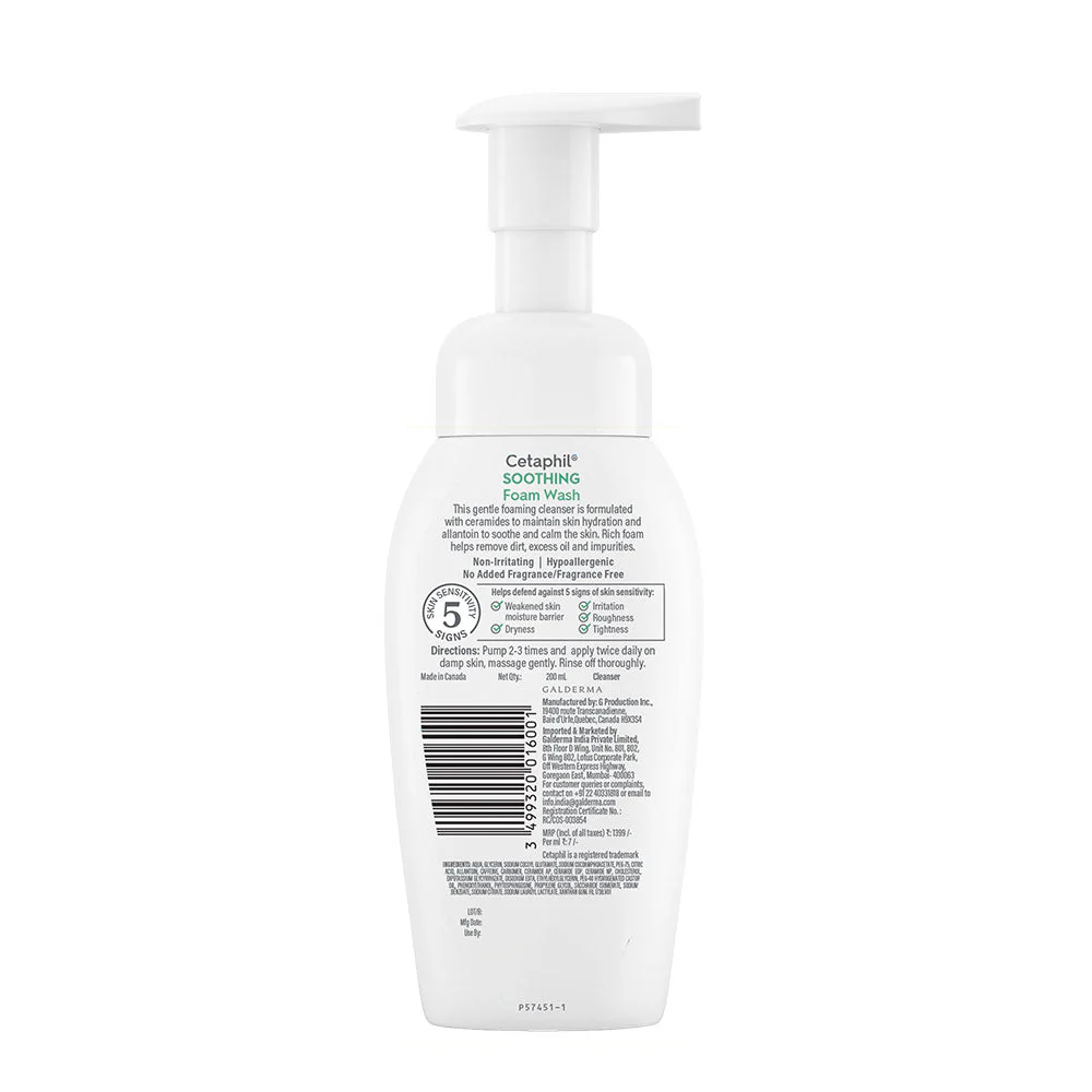 Cetaphil Soothing Foam Wash 200 ml with Ceramides - Image 8